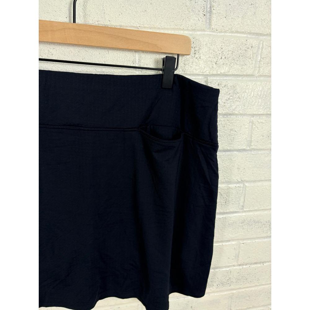 IBKUL Golf Skort Womens XL Black UPF 50+ Pockets Athletic Tennis Performance - Picture 8 of 12